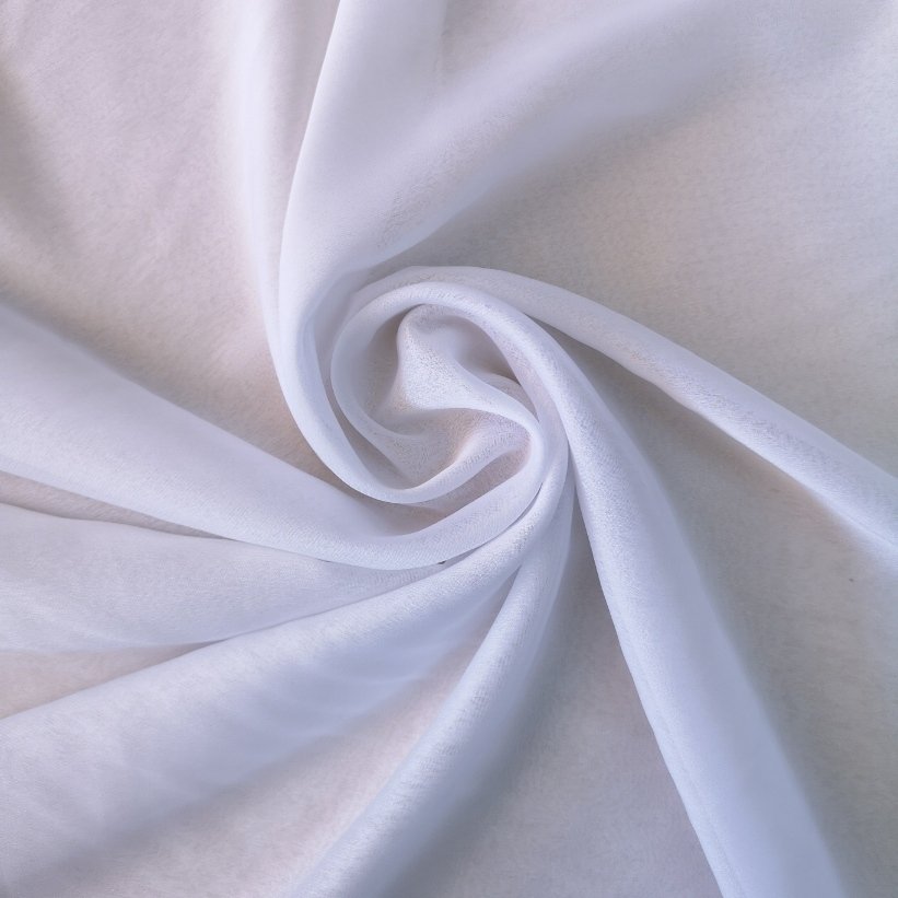 QUEEN KREP EŞARP BEYAZ 110cm