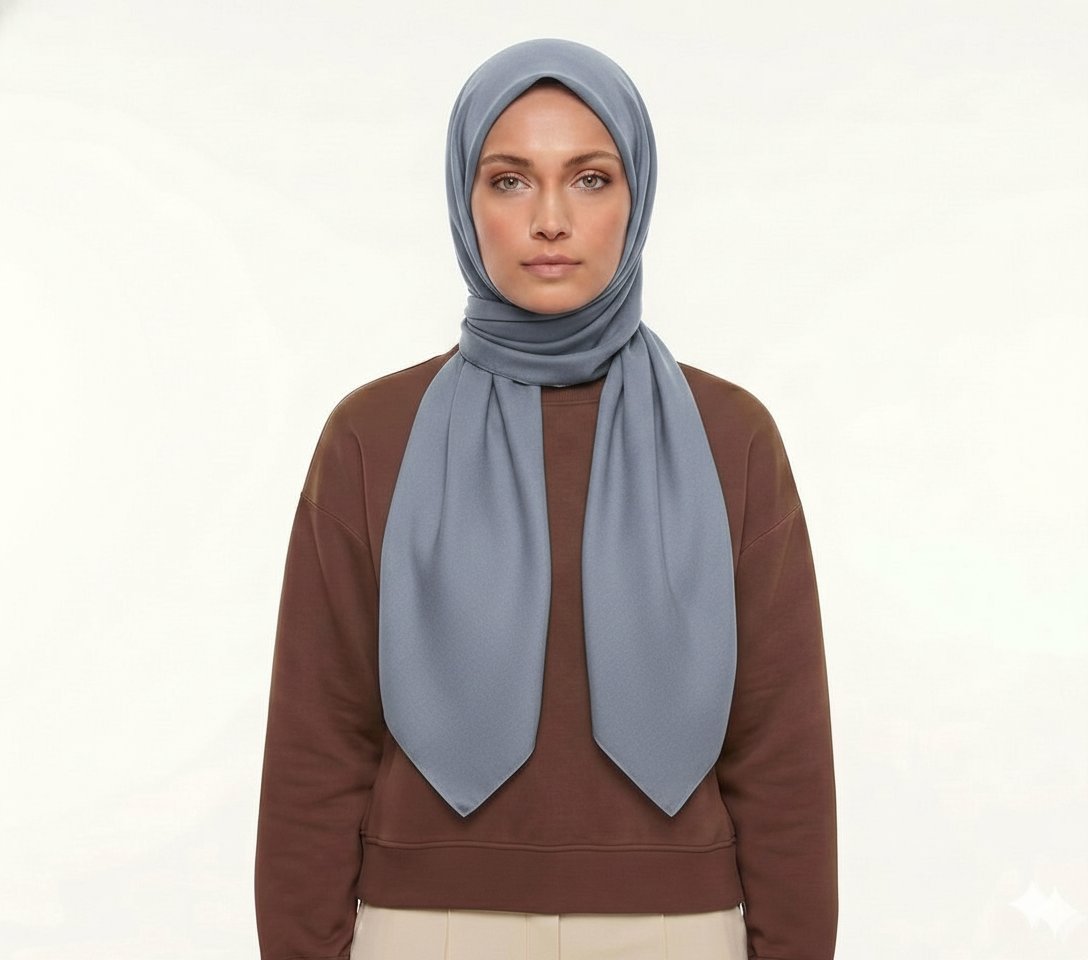 Mısırlı Eşarp - Düz Kristal - Desen 09