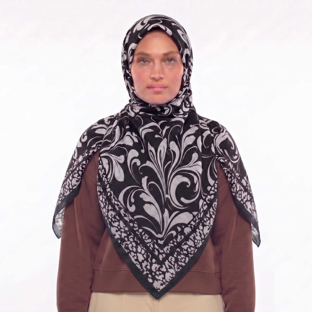 Mısırlı Eşarp - 120x120 Pamuk Koleksiyonu - Desen 02