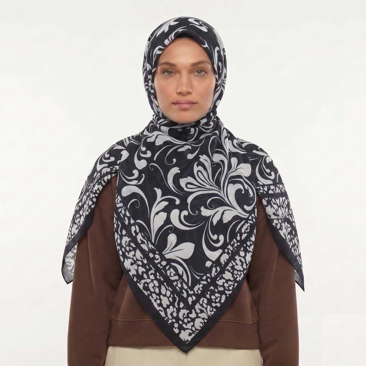 Mısırlı Eşarp - 120x120 Pamuk Koleksiyonu - Desen 04