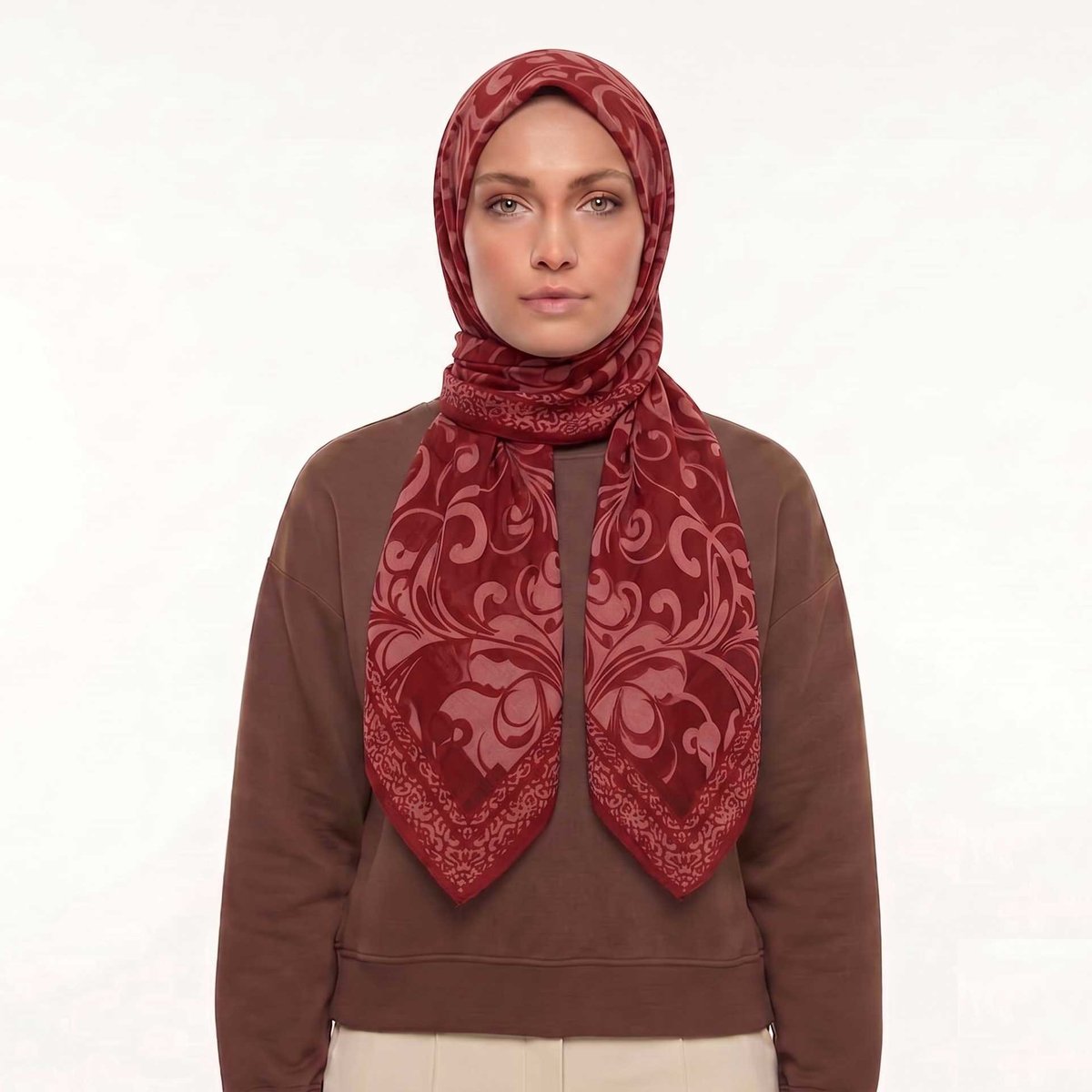 Mısırlı Eşarp - Devore Koleksiyonu - Desen 02